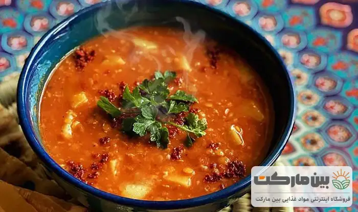 غذا با دال قرمز