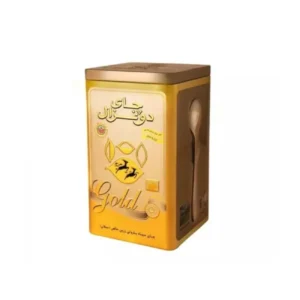 خرید چای سیاه باروتی زرین 400 گرمی قوطی دوغزال